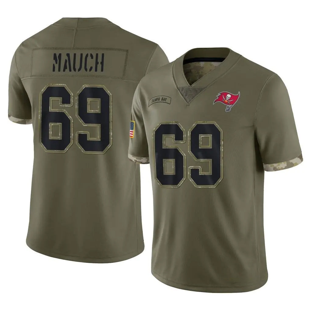 Parkc TB.Buccaneers #69 Cody Mauch Player Olive Limited Salute To Service Home Game Stitched Jerseys
