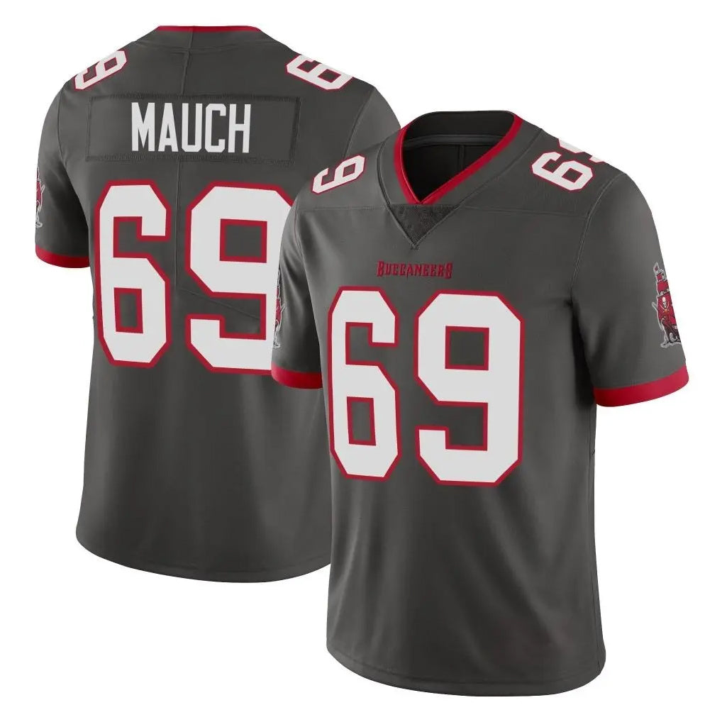 Parkc TB.Buccaneers #69 Cody Mauch Player Pewter Limited Alternate Vapor Home Game Stitched Jerseys