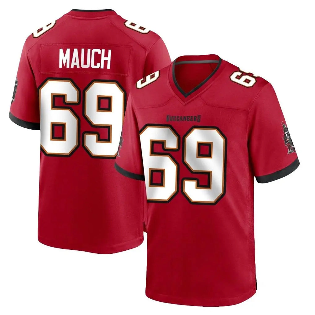 Parkc TB.Buccaneers #69 Cody Mauch Player Red Home Game Stitched Jerseys