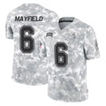 Parkc TB.Buccaneers #6 Baker Mayfield Player Arctic Camo Limited Salute To Service Home Game Stitched Jerseys