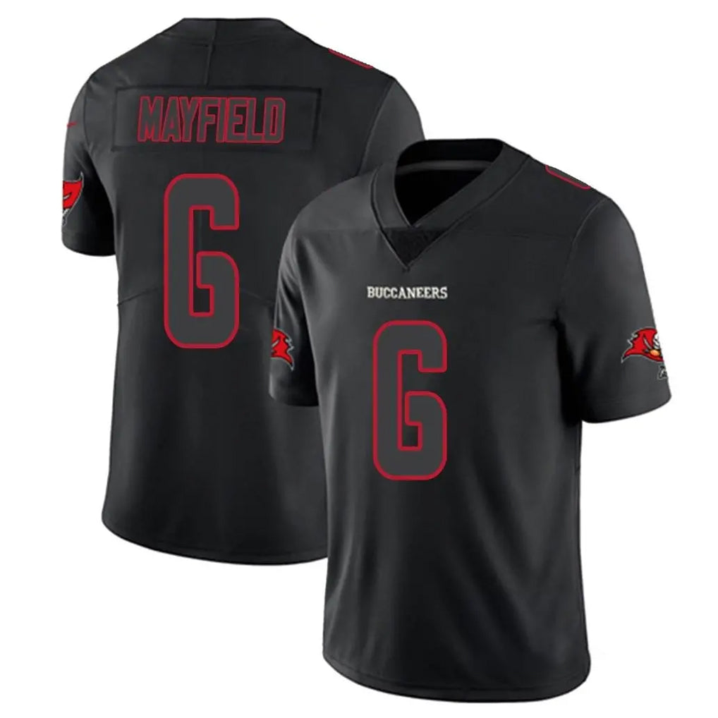 Parkc TB.Buccaneers #6 Baker Mayfield Player Black Impact Limited Home Game Stitched Jerseys