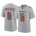 Parkc TB.Buccaneers #6 Baker Mayfield Player Gray Atmosphere Fashion Home Game Stitched Jerseys