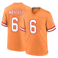 Parkc TB.Buccaneers #6 Baker Mayfield Player Orange Throwback Home Game Stitched Jerseys