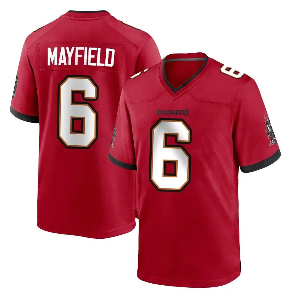Parkc TB.Buccaneers #6 Baker Mayfield Player Red Home Game Stitched Jerseys