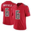 Parkc TB.Buccaneers #6 Baker Mayfield Player Red Limited Color Rush Home Game Stitched Jerseys