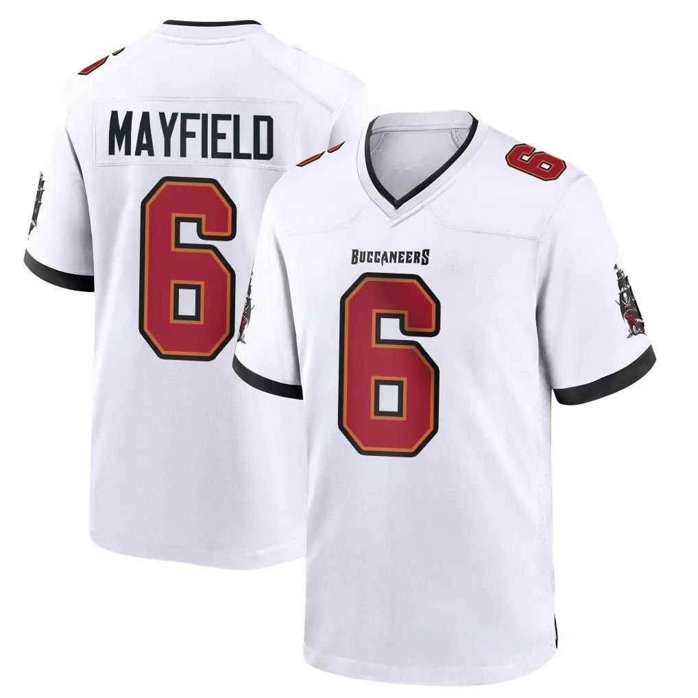 Parkc TB.Buccaneers #6 Baker Mayfield Player White Home Game Stitched Jerseys