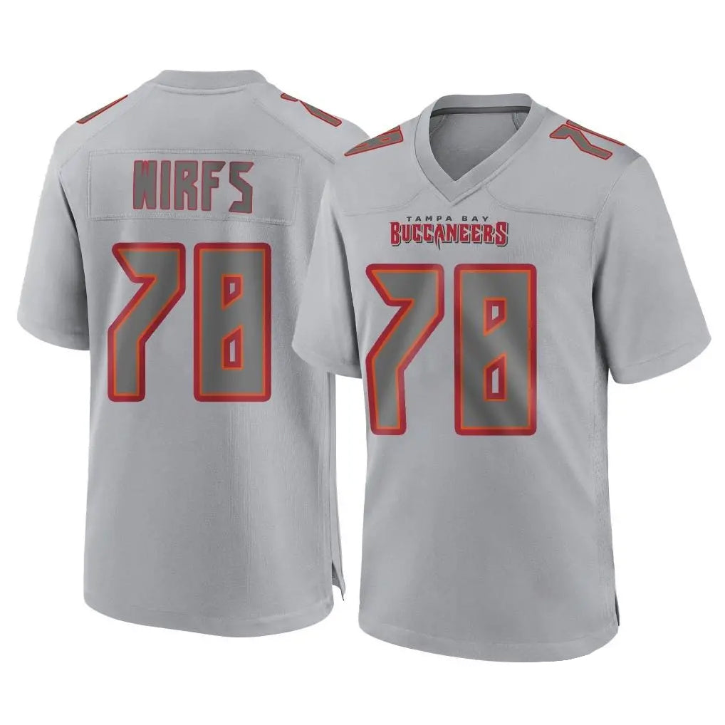 Parkc TB.Buccaneers #78 Tristan Wirfs Player Gray Atmosphere Fashion Home Game Stitched Jerseys