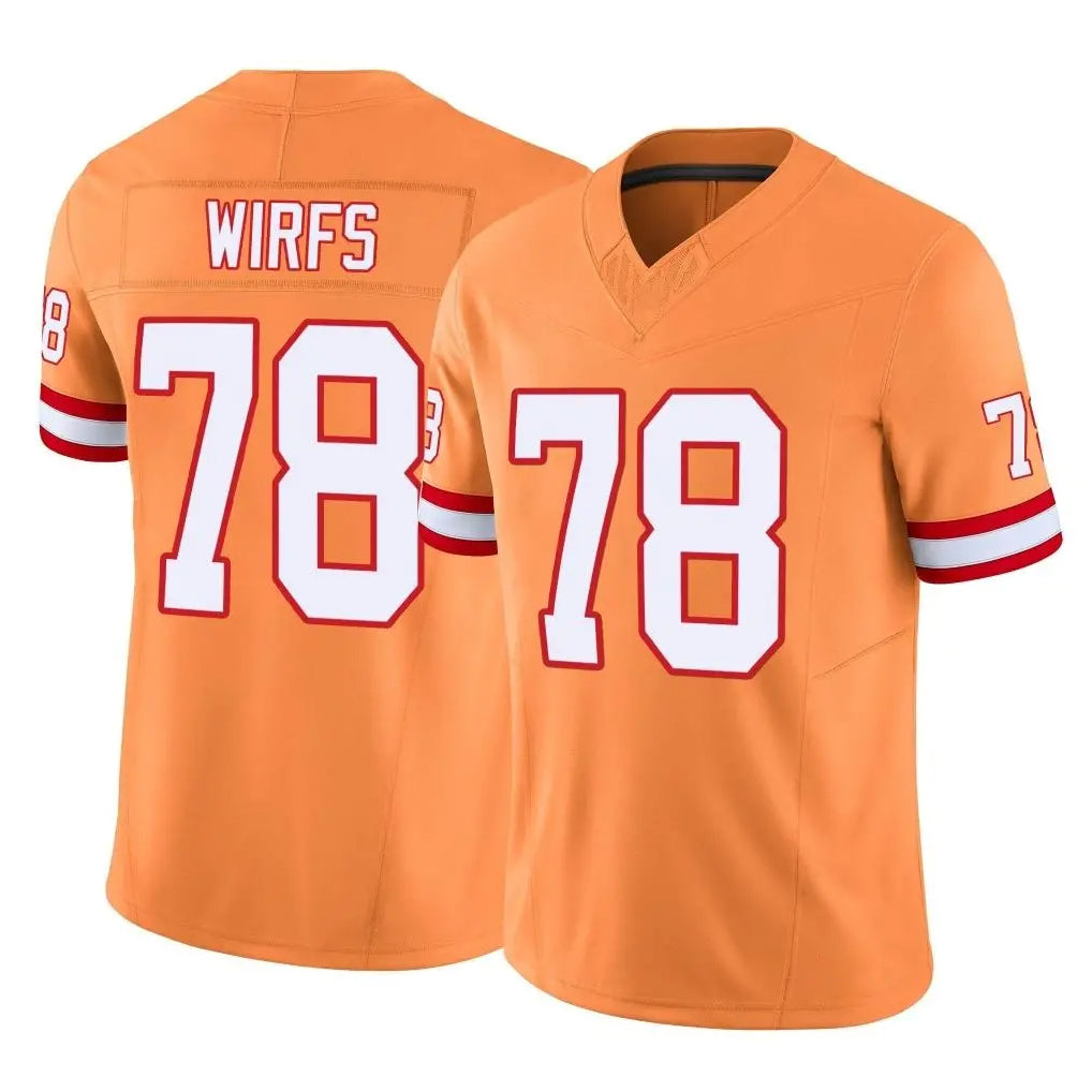 Parkc TB.Buccaneers #78 Tristan Wirfs Player Orange Limited Vapor F.U.S.E. Home Game Stitched Jerseys