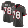 Parkc TB.Buccaneers #78 Tristan Wirfs Player Pewter Limited Alternate Vapor Home Game Stitched Jerseys