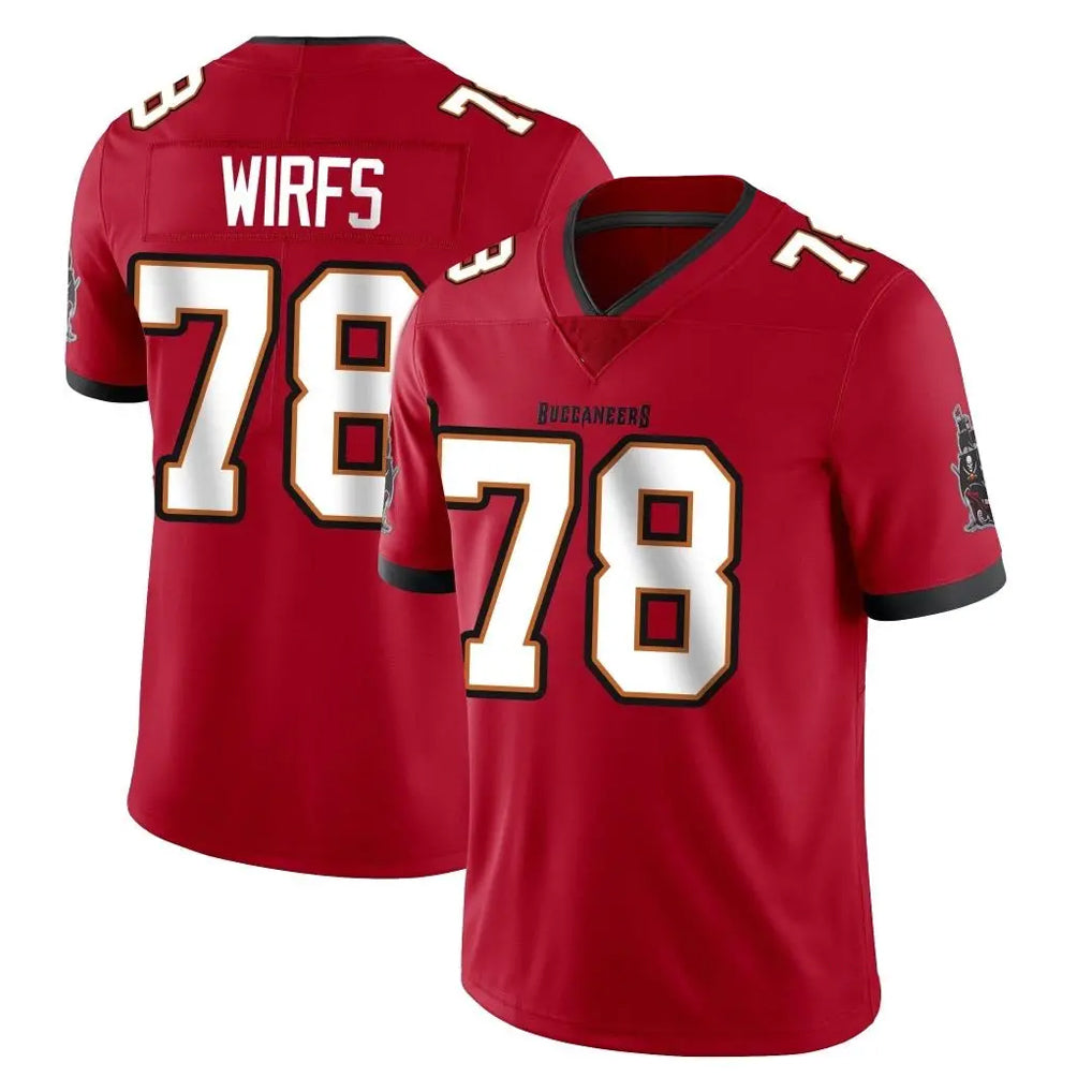 Parkc TB.Buccaneers #78 Tristan Wirfs Player Red Limited Vapor Home Game Stitched Jerseys