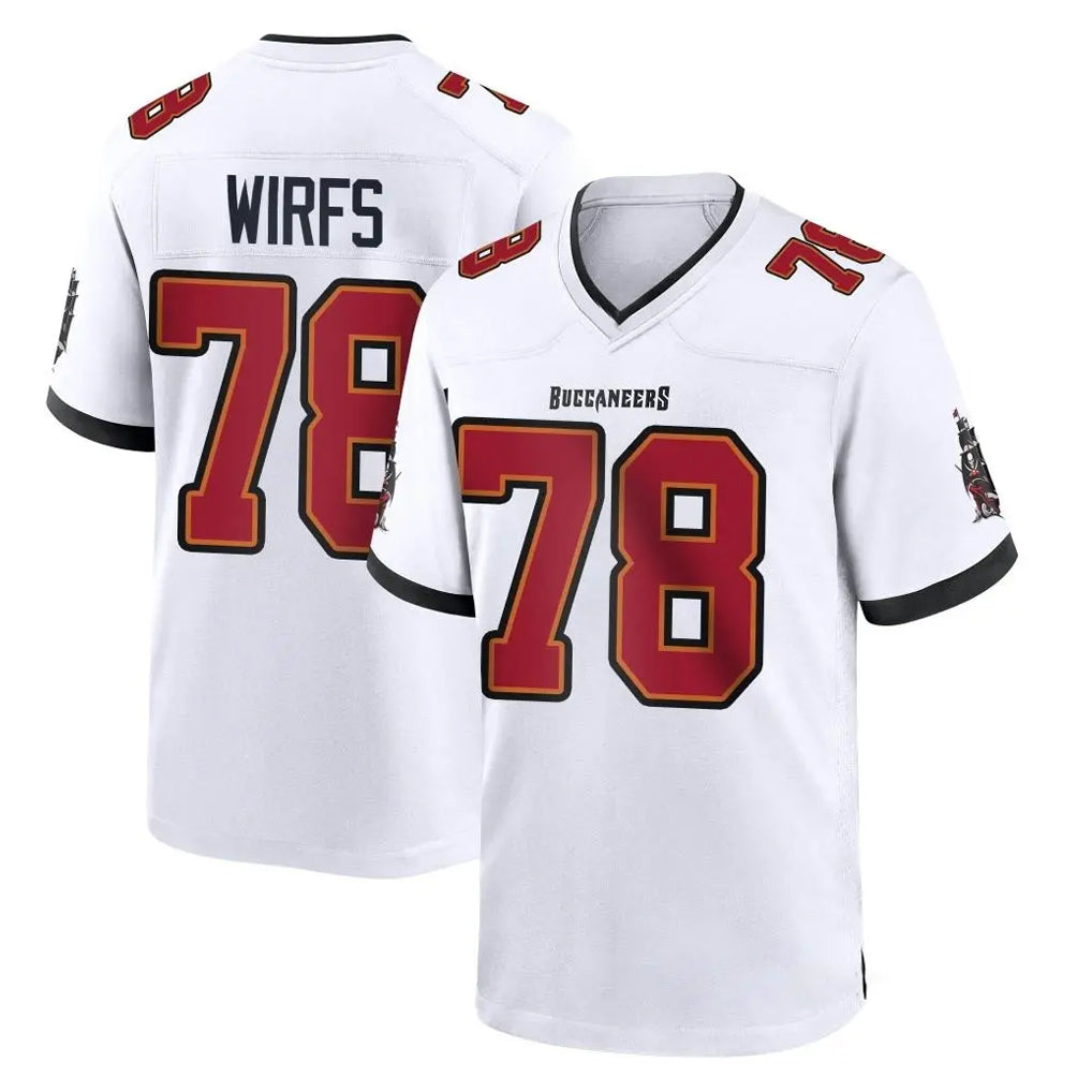 Parkc TB.Buccaneers #78 Tristan Wirfs Player White Home Game Stitched Jerseys