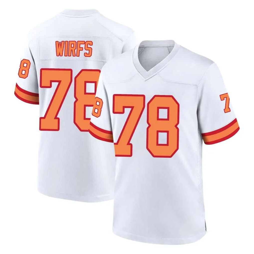 Parkc TB.Buccaneers #78 Tristan Wirfs Player White '76 Home Game Stitched Jerseys