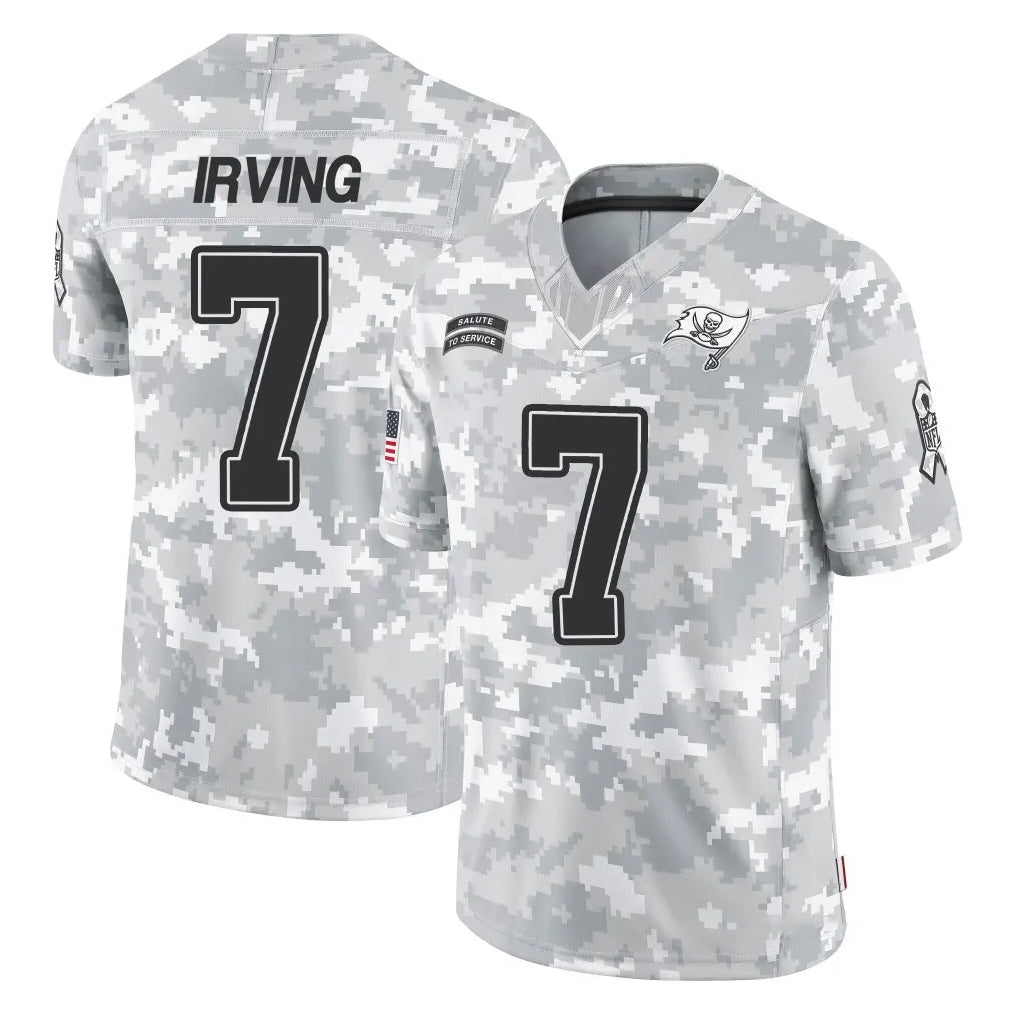 Parkc TB.Buccaneers #7 Bucky Irving Player Arctic Camo Limited Salute To Service Home Game Stitched Jerseys