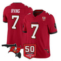 Parkc TB.Buccaneers #7 Bucky Irving Player Red 50th Season Vapor Limited Home Game Stitched Jerseys