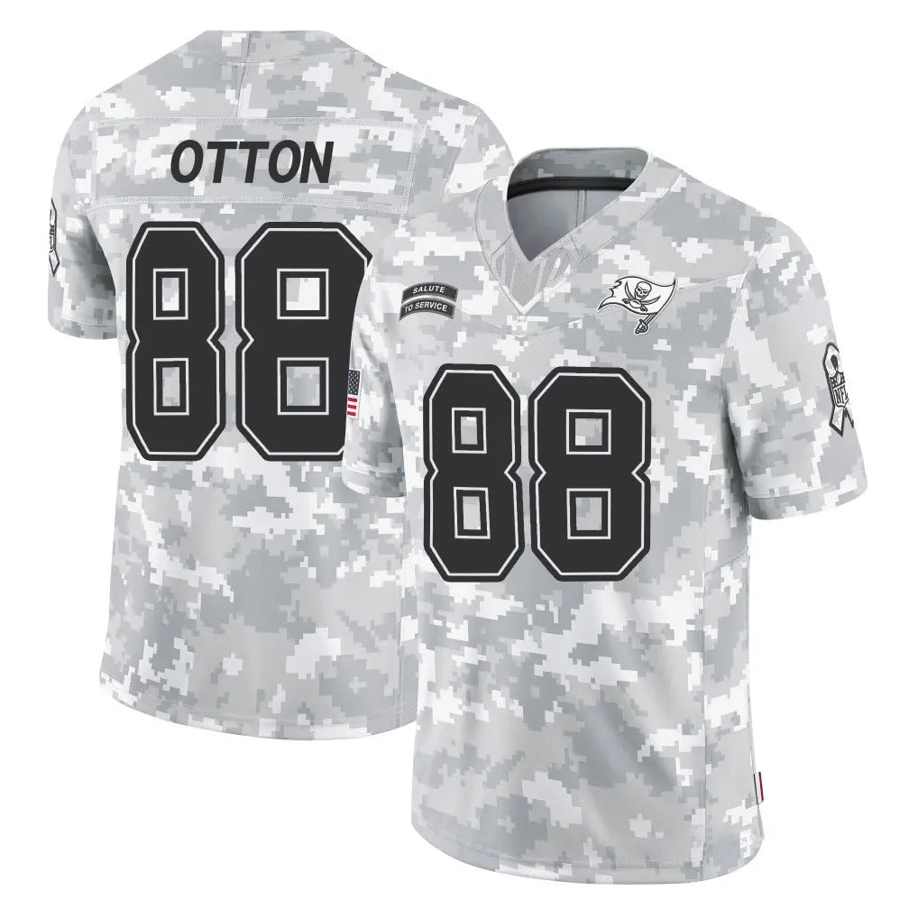 Parkc TB.Buccaneers #88 Cade Otton Player Arctic Camo Limited Salute To Service Home Game Stitched Jerseys