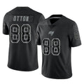 Parkc TB.Buccaneers #88 Cade Otton Player Black Reflective Limited Home Game Stitched Jerseys