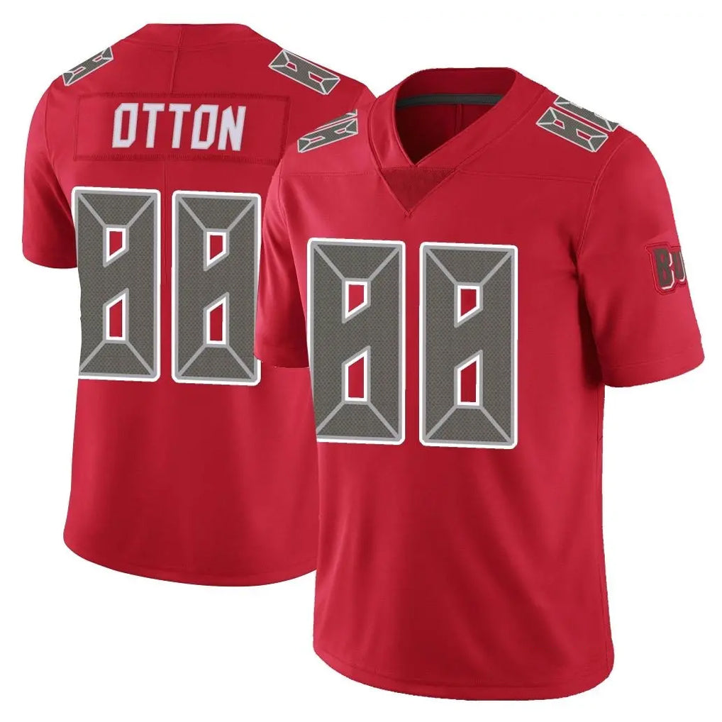 Parkc TB.Buccaneers #88 Cade Otton Player Red Limited Color Rush Home Game Stitched Jerseys