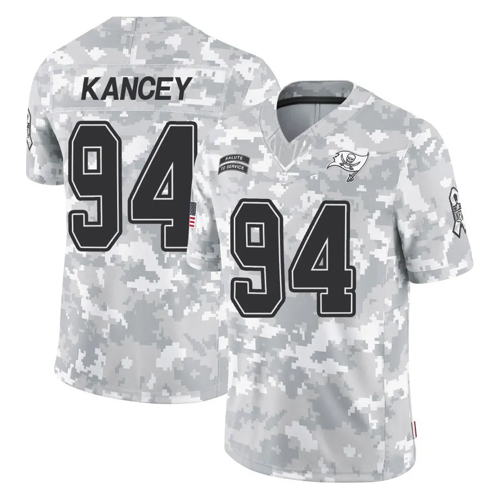 Parkc TB.Buccaneers #94 Calijah Kancey Player Arctic Camo Limited Salute To Service Home Game Stitched Jerseys