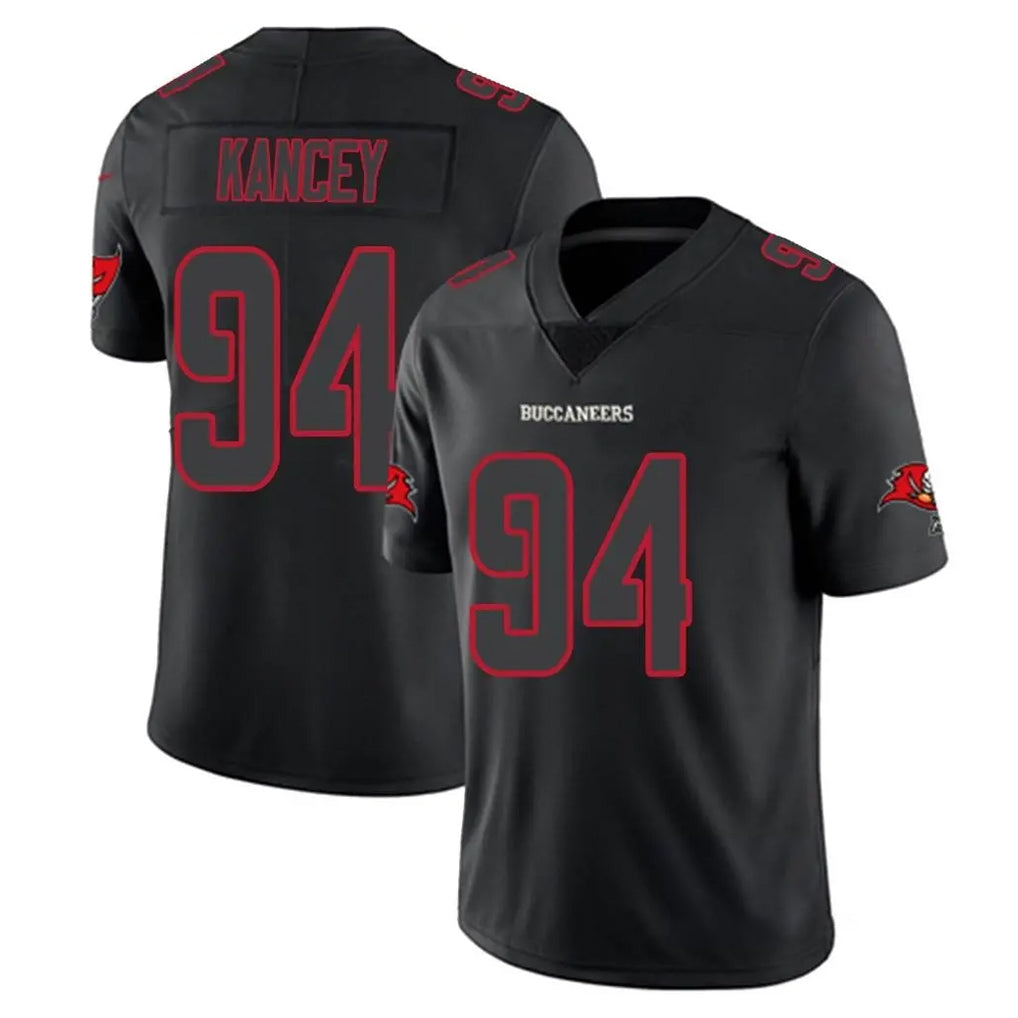 Parkc TB.Buccaneers #94 Calijah Kancey Player Black Impact Limited Home Game Stitched Jerseys