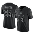 Parkc TB.Buccaneers #94 Calijah Kancey Player Black Reflective Limited Home Game Stitched Jerseys