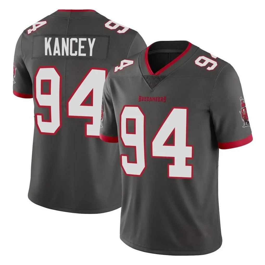 Parkc TB.Buccaneers #94 Calijah Kancey Player Pewter Limited Alternate Vapor Home Game Stitched Jerseys