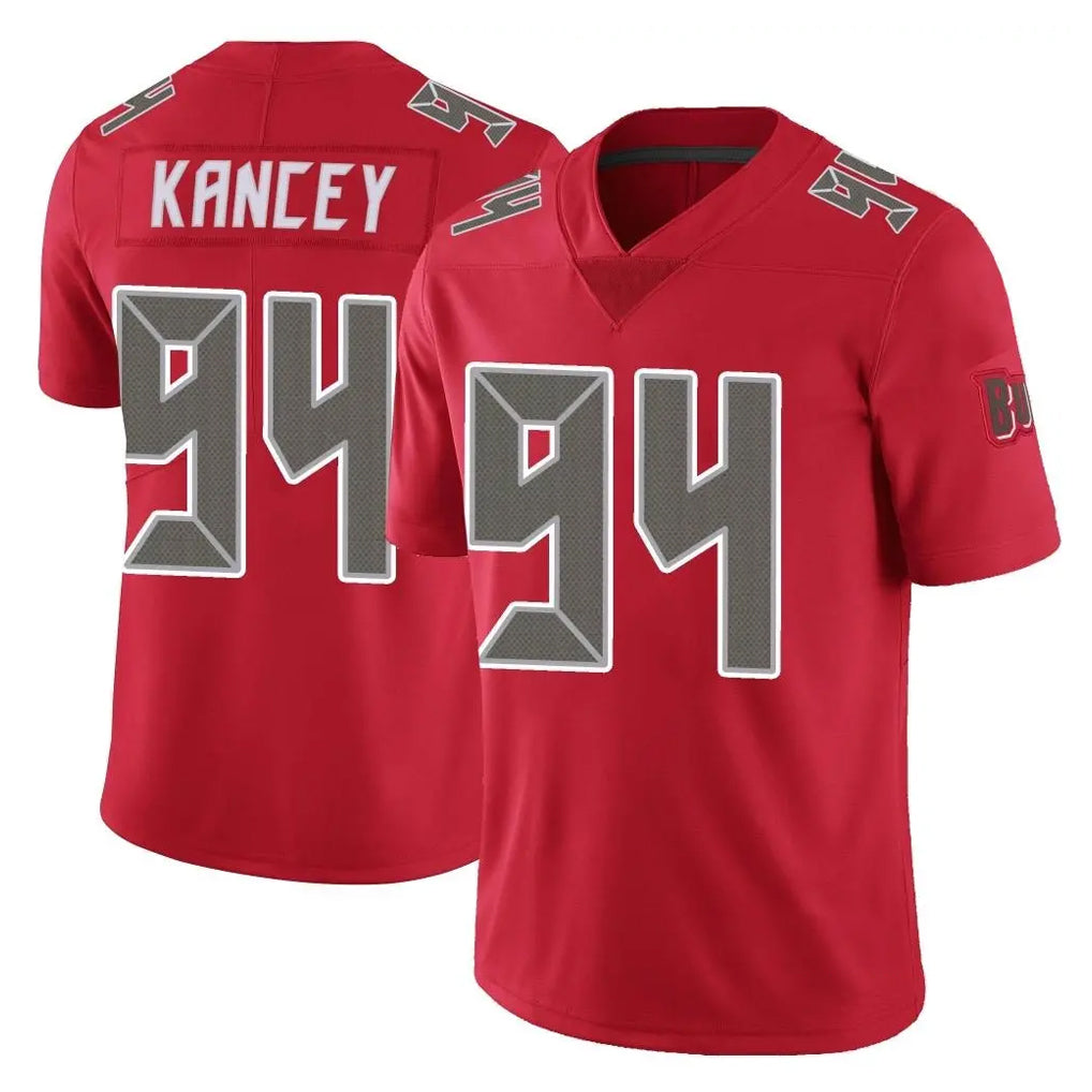 Parkc TB.Buccaneers #94 Calijah Kancey Player Red Limited Color Rush Home Game Stitched Jerseys