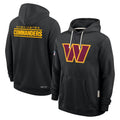 Parkc W.Commanders Gray LOGO Performance Pullover Hoodies Game Blank Player Stitched Jerseys