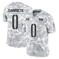 Parkc W.Commanders #0 Mike Sainristil Player Arctic Camo Limited Salute To Service Home Game Stitched Jerseys