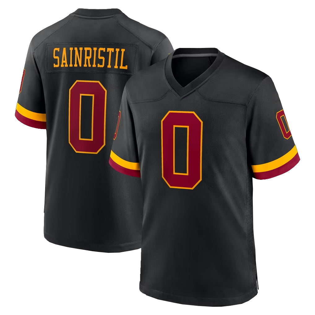 Parkc W.Commanders #0 Mike Sainristil Player Black Limited Home Game Stitched Jerseys