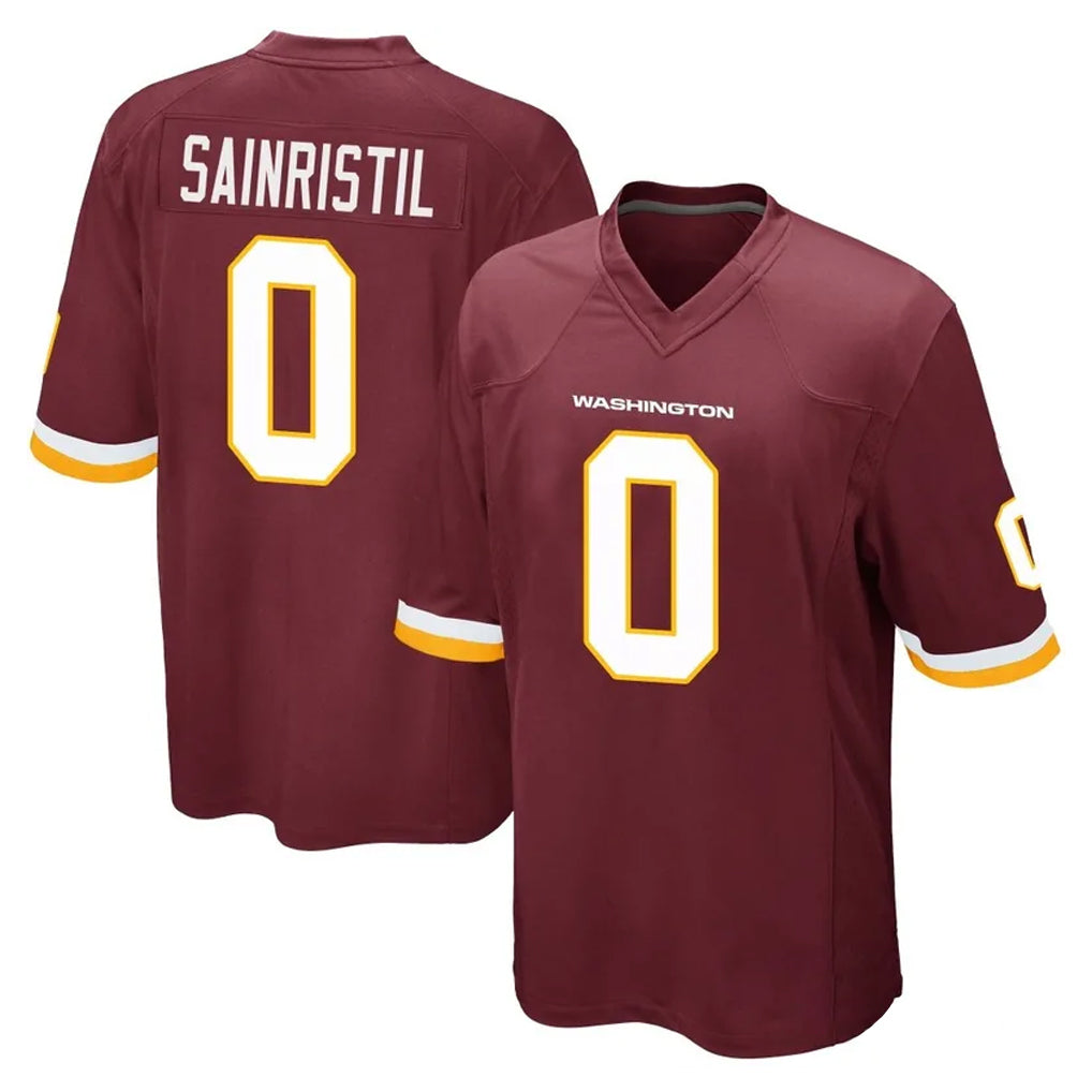 Parkc W.Commanders #0 Mike Sainristil Player Burgundy Team Color Home Game Stitched Jerseys
