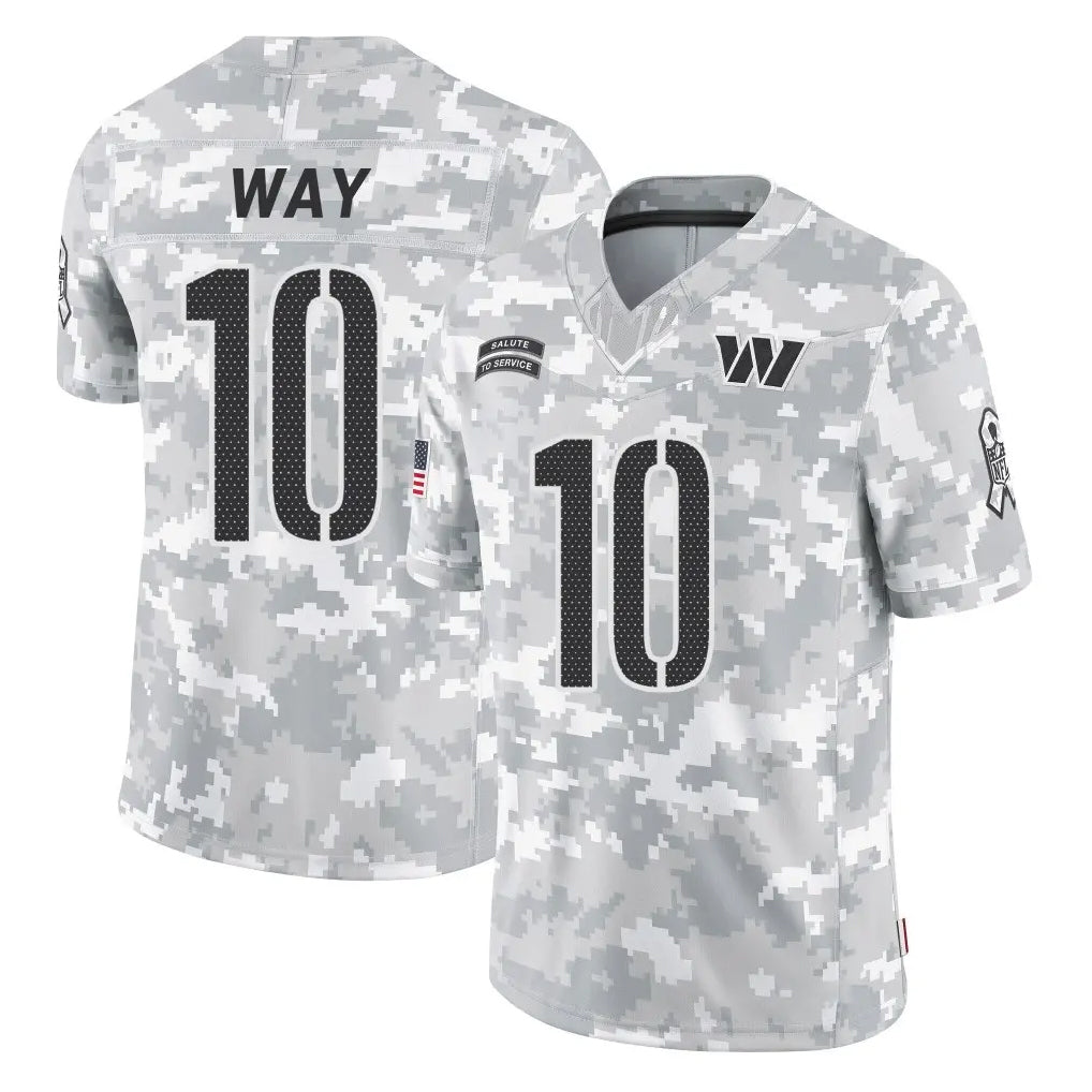 Parkc W.Commanders #10 Tress Way Player Arctic Camo Limited Salute To Service Home Game Stitched Jerseys