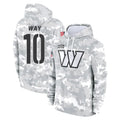 Parkc W.Commanders #10 Tress Way Player Arctic Camo Limited Salute to Service Pullover Hoodies Game Stitched Jerseys