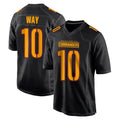 Parkc W.Commanders #10 Tress Way Player Black Carbon Fashion Home Game Stitched Jerseys