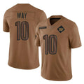 Parkc W.Commanders #10 Tress Way Player Brown Limited Salute To Service Home Game Stitched Jerseys