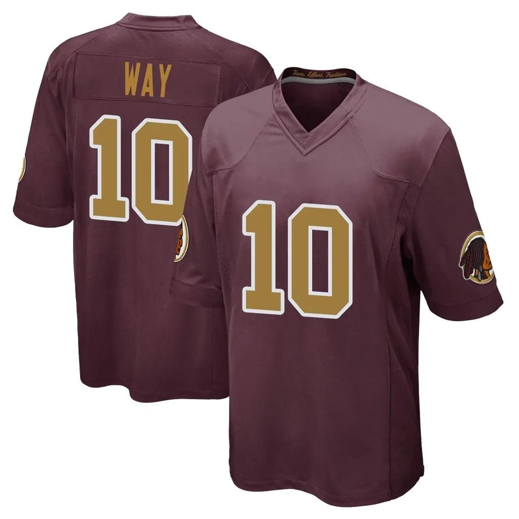Parkc W.Commanders #10 Tress Way Player Burgundy Alternate Home Game Stitched Jerseys