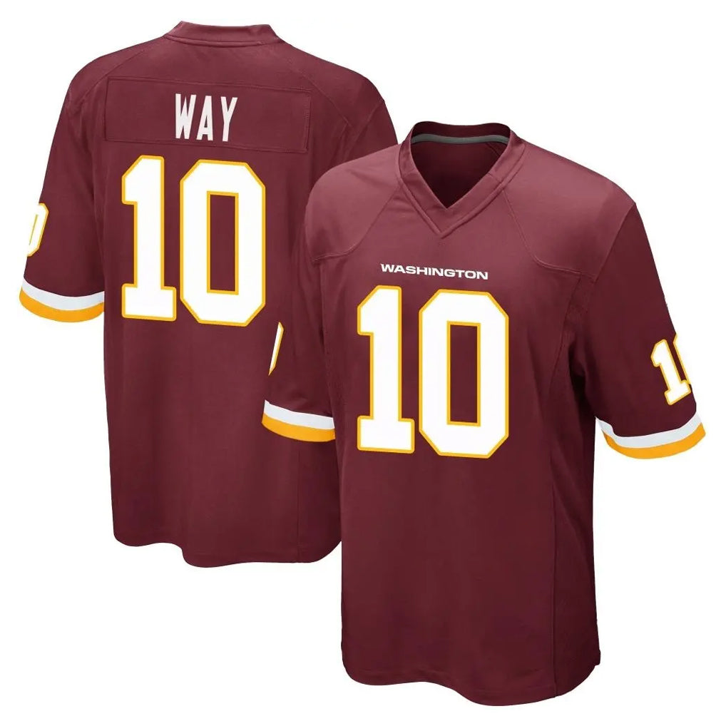Parkc W.Commanders #10 Tress Way Player Burgundy Team Color Home Game Stitched Jerseys