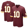 Parkc W.Commanders #10 Tress Way Player Burgundy Team Color Home Game Stitched Jerseys