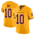 Parkc W.Commanders #10 Tress Way Player Gold Limited Color Rush Home Game Stitched Jerseys