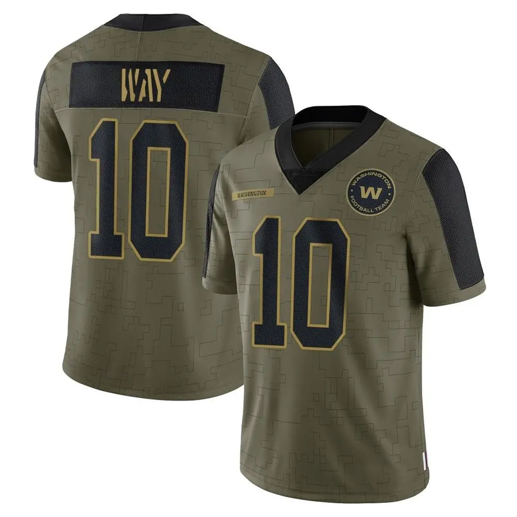 Parkc W.Commanders #10 Tress Way Player Olive Salute To Service Limited Game Stitched Jerseys