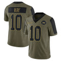 Parkc W.Commanders #10 Tress Way Player Olive Salute To Service Limited Game Stitched Jerseys