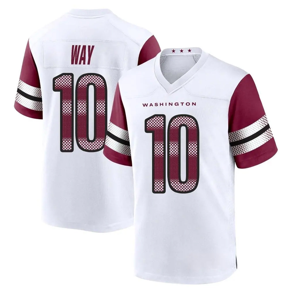 Parkc W.Commanders #10 Tress Way Player White Game Home Stitched Jerseys