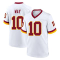 Parkc W.Commanders #10 Tress Way Player White Home Game Stitched Jerseys