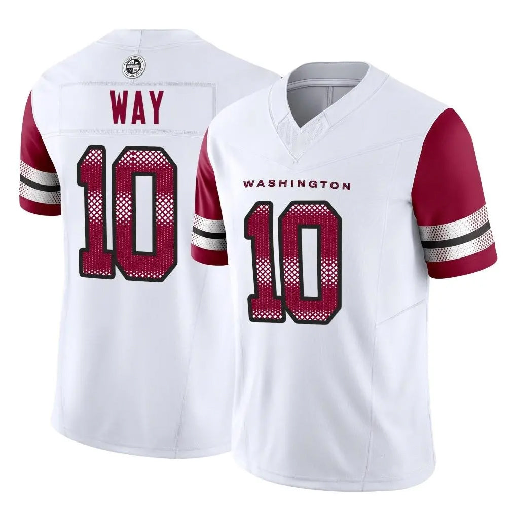 Parkc W.Commanders #10 Tress Way Player White Vapor F.U.S.E. Limited Home Game Stitched Jerseys