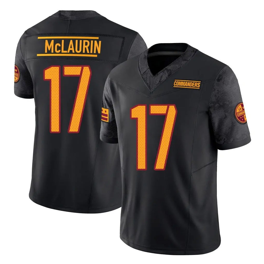 Parkc W.Commanders #17 Terry Mclaurin Player Black Limited Vapor F.U.S.E. Home Game Stitched Jerseys