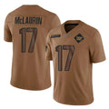 Parkc W.Commanders #17 Terry Mclaurin Player Brown Limited Salute To Service Home Game Stitched Jerseys