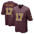 Parkc W.Commanders #17 Terry Mclaurin Player Burgundy Alternate Home Game Stitched Jerseys