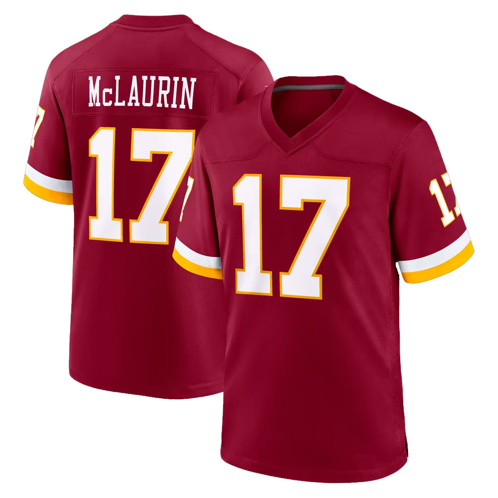 Parkc W.Commanders #17 Terry Mclaurin Player Burgundy Game Home Stitched Jerseys
