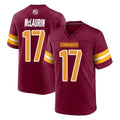 Parkc W.Commanders #17 Terry Mclaurin Player Burgundy Home Game Stitched Jerseys