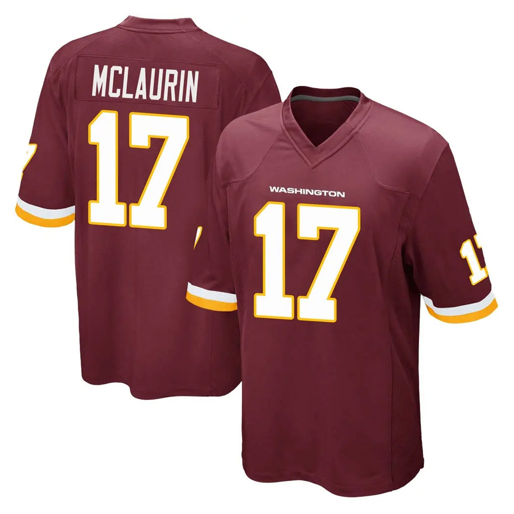 Parkc W.Commanders #17 Terry Mclaurin Player Burgundy Team Color Home Game Stitched Jerseys