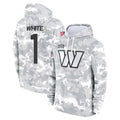 Parkc W.Commanders #1 Rachaad White Player Arctic Camo Limited Salute to Service Pullover Hoodies Game Stitched Jerseys